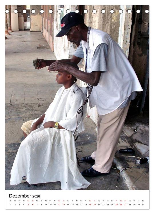 Produktbild: Cuba Coiffeur - Frisch frisiert in Havanna (Tischkalender 2026 DIN A5 hoch), CALVENDO Monatskalender