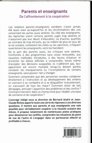 Produktbild: Parents et enseignants, de l'affrontement &agrave; la coop&eacute;ration