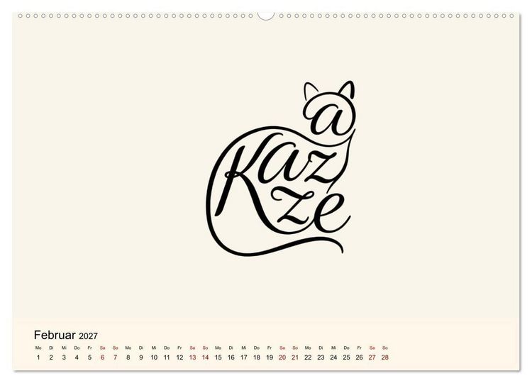 Produktbild: Buchstabentiere (Wandkalender 2027 DIN A2 quer), CALVENDO Monatskalender