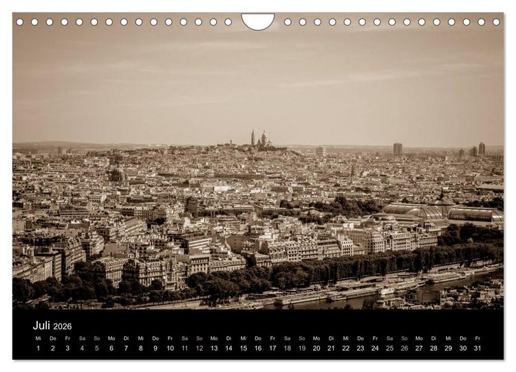 Produktbild: Paris (Wandkalender 2026 DIN A4 quer), CALVENDO Monatskalender