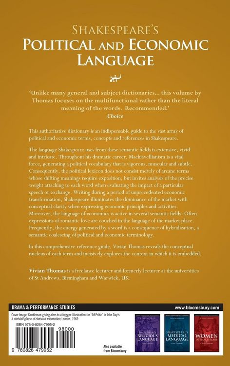 Produktbild: Shakespeare's Political and Economic Language