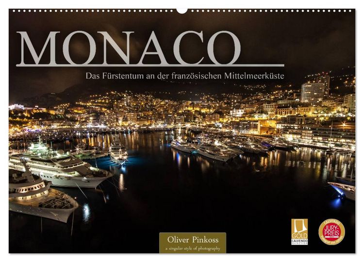 Produktbild: Monaco - Das F&uuml;rstentum an der franz&ouml;sischen Mittelmeerk&uuml;ste (Wandkalender 2026 DIN A2 quer), CALVENDO Monatskalender