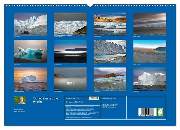 Produktbild: So sch&ouml;n ist die Arktis (hochwertiger Premium Wandkalender 2026 DIN A2 quer), Kunstdruck in Hochglanz