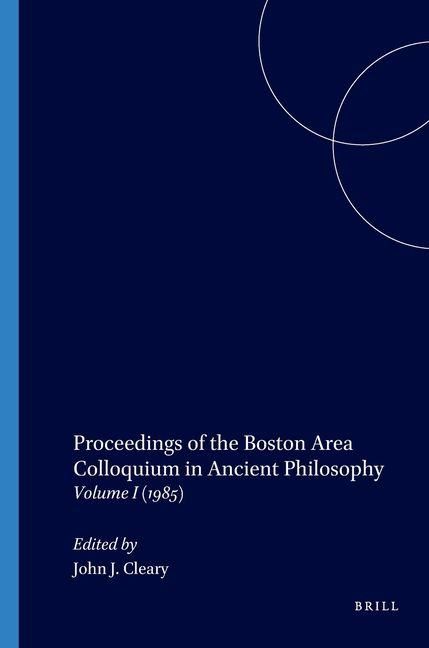 Produktbild: Proceedings of the Boston Area Colloquium in Ancient Philosophy
