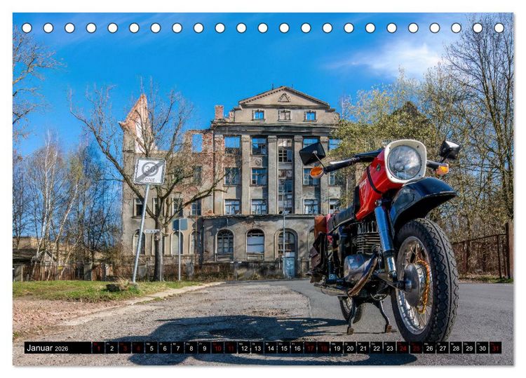 Produktbild: Meine MZ ES 250/2 unterwegs in Chemnitz (Tischkalender 2026 DIN A5 quer), CALVENDO Monatskalender