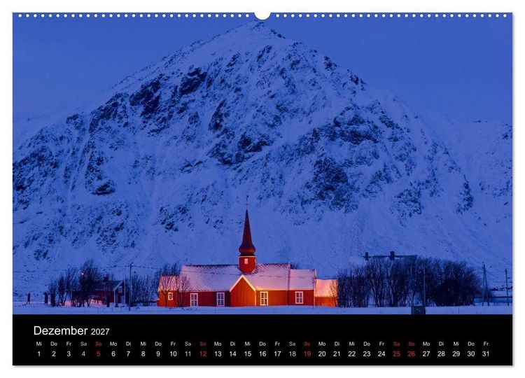 Produktbild: Norwegen (hochwertiger Premium Wandkalender 2027 DIN A2 quer), Kunstdruck in Hochglanz