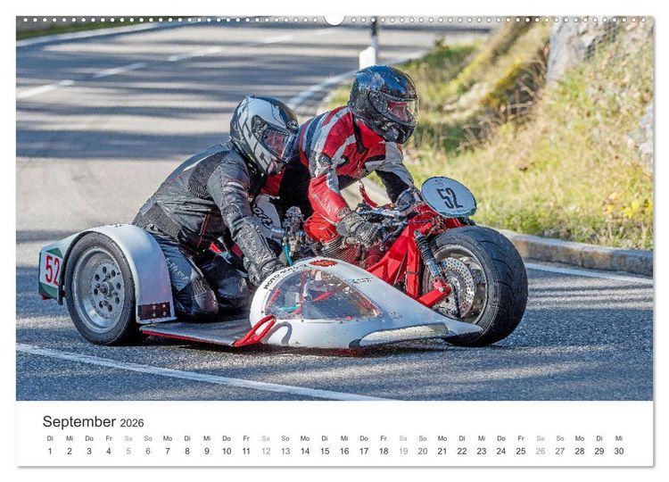 Produktbild: Motorradgespanne am Jochpass (Wandkalender 2026 DIN A2 quer), CALVENDO Monatskalender