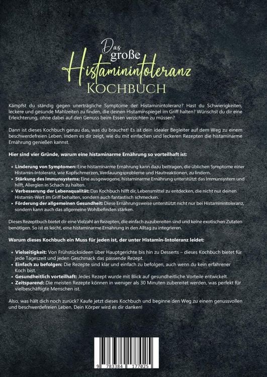 Produktbild: Das gro&szlig;e Histaminintoleranz Kochbuch
