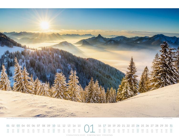 Produktbild: Naturparadies Alpen Kalender 2027