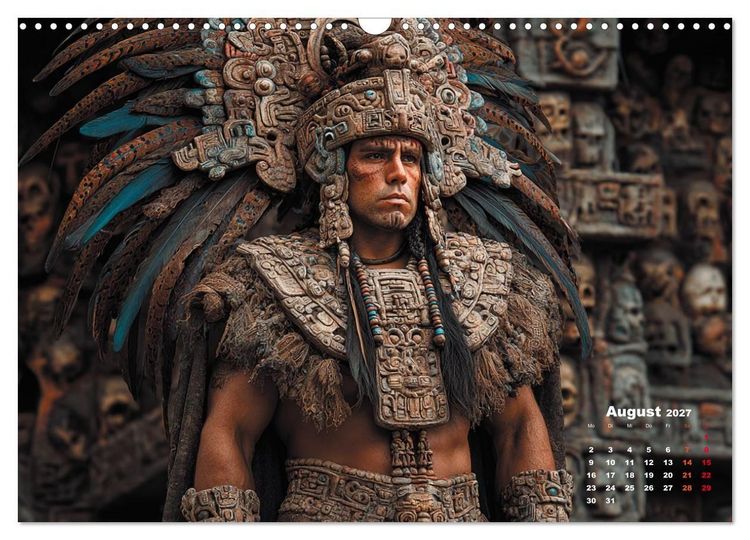 Produktbild: Azteken - Im Glanz der ewigen Sonne (Wandkalender 2027 DIN A3 quer), CALVENDO Monatskalender
