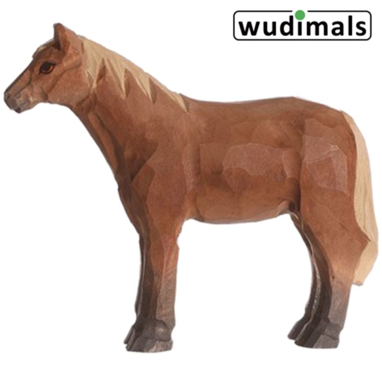 Produktbild: Wudimals A040603 - Pferd, Horse, handgeschnitzt aus Holz