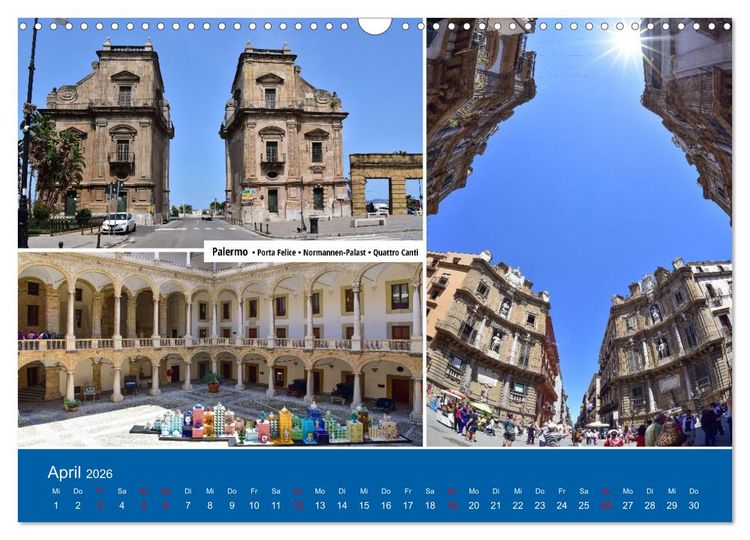 Produktbild: Palermo und der Westen von Sizilien (Wandkalender 2026 DIN A3 quer), CALVENDO Monatskalender