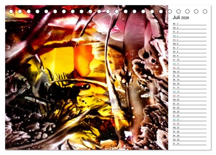 Produktbild: Kalender / Fantastische Encaustic (Tischkalender 2026 DIN A5 quer), CALVENDO Monatskalender