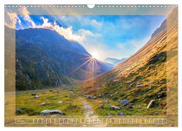 Produktbild: Wenn die Sonne erwacht und untergeht (Wandkalender 2026 DIN A3 quer), CALVENDO Monatskalender