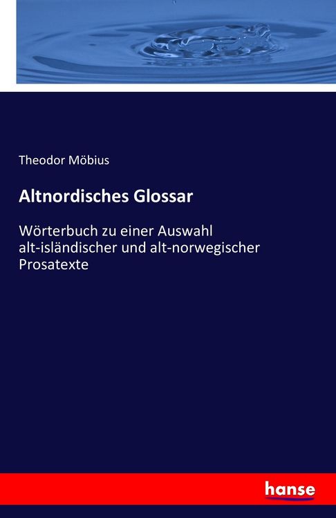 Produktbild: Altnordisches Glossar