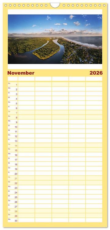 Produktbild: Familienplaner 2026 - El Salvador - Unber&uuml;hrte und wundersch&ouml;ne Natur. mit 5 Spalten (Wandkalender, 21 x 45 cm) CALVENDO