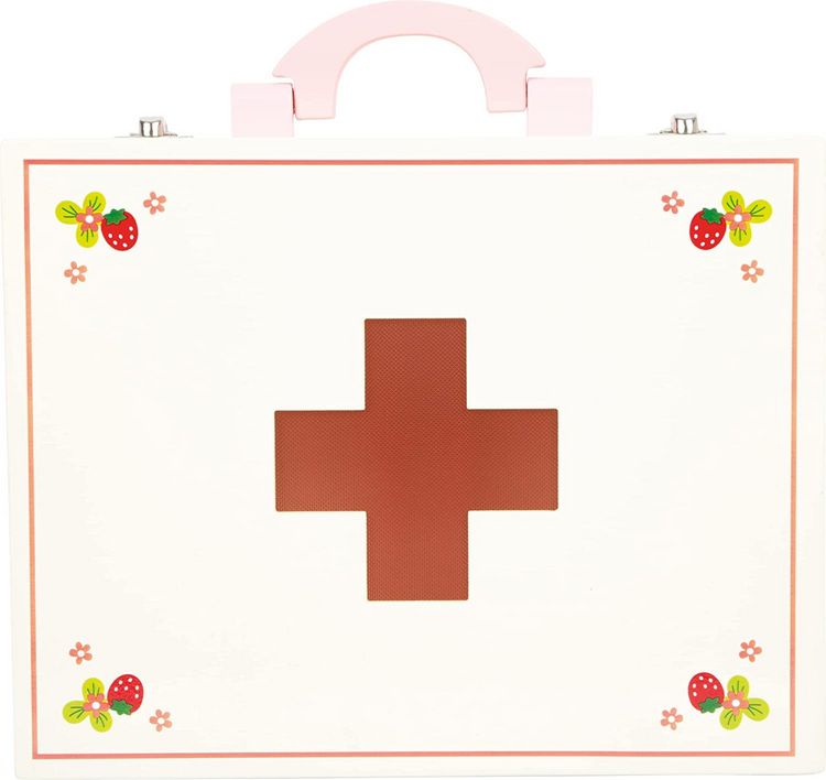 small foot 6113 Arztkoffer mit Zubehör, Holz, 24-teilig