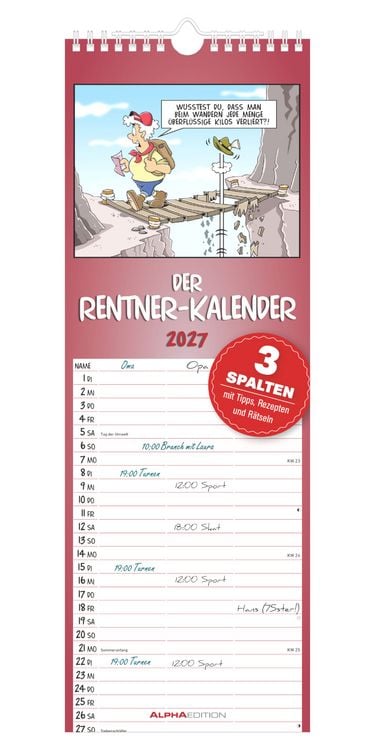 Produktbild: Rentner-Kalender 2027