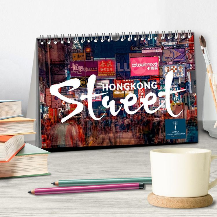 Produktbild: Hongkong Street (Tischkalender 2026 DIN A5 quer), CALVENDO Monatskalender