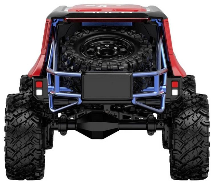 Produktbild: MJX Schwarz-Rot Brushless 1:12 RC Modellauto Elektro Crawler Allradantrieb (4WD) RtR 2,4 GHz Inkl. Akku und Ladeger&auml;t, mit Lichteffekt