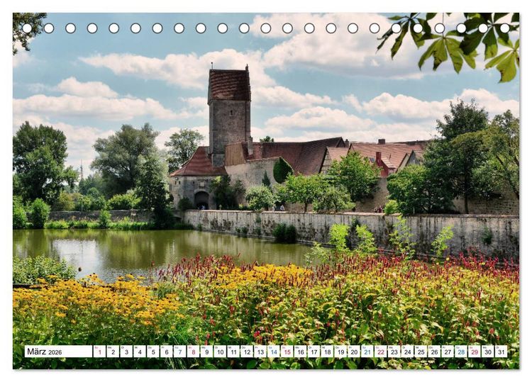 Produktbild: Dinkelsb&uuml;hl - Ansichtssache (Tischkalender 2026 DIN A5 quer), CALVENDO Monatskalender
