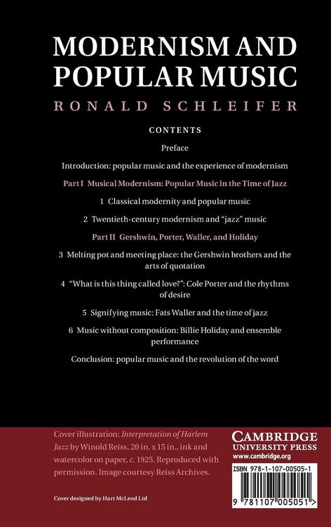 Produktbild: Modernism and Popular Music