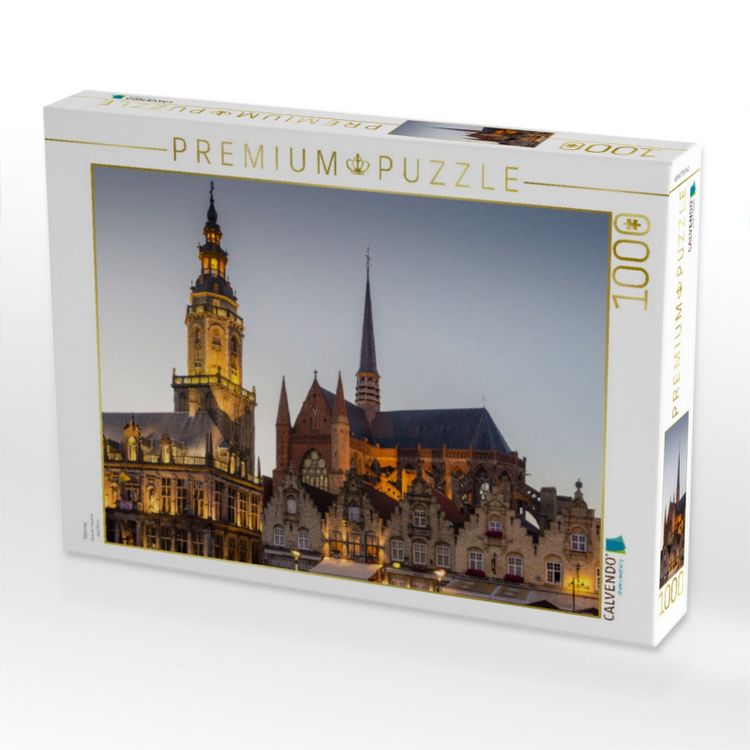 Produktbild: CALVENDO Puzzle Veurne | 1000 Teile Lege-Gr&ouml;&szlig;e 64x48cm Foto-Puzzle f&uuml;r gl&uuml;ckliche Stunden