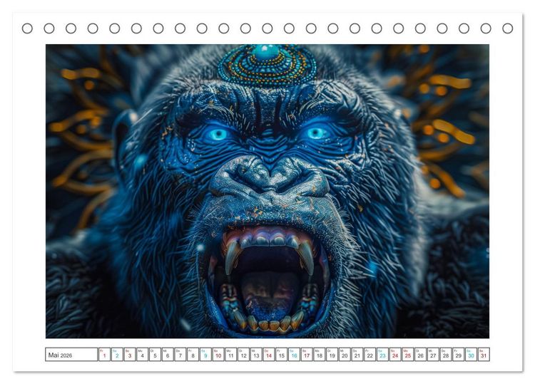 Produktbild: Tierische Schamanen (Tischkalender 2026 DIN A5 quer), CALVENDO Monatskalender