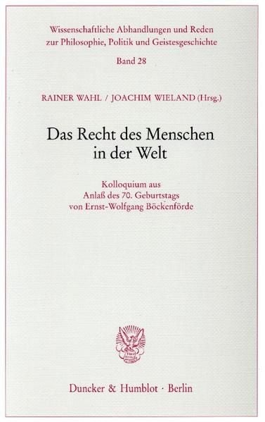 Produktbild: Das Recht des Menschen in der Welt.
