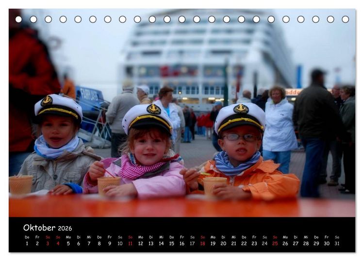Produktbild: Kreuzfahrt erleben (Tischkalender 2026 DIN A5 quer), CALVENDO Monatskalender