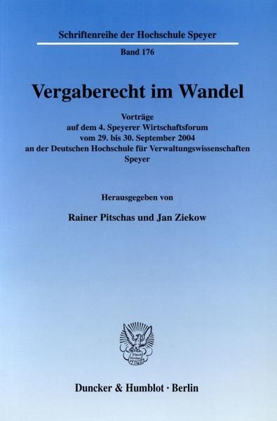 Produktbild: Vergaberecht im Wandel.
