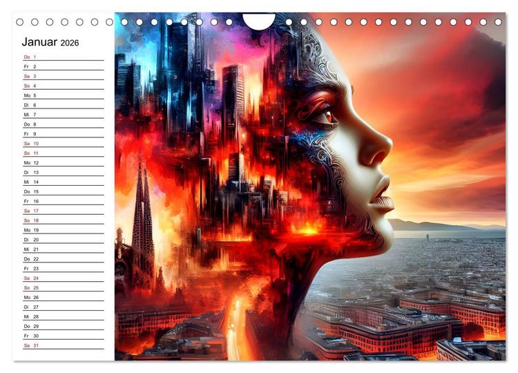 Produktbild: Metropolengesichter (Wandkalender 2026 DIN A4 quer), CALVENDO Monatskalender
