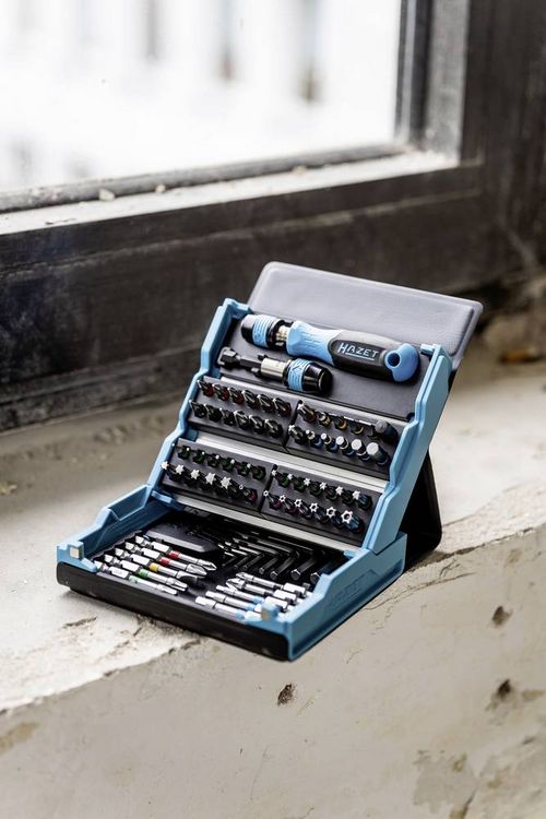 Produktbild: Hazet SmartCase 2200SC-1 Bit-Set 69teilig Innen-Sechskant, Schlitz, Kreuzschlitz Phillips, Kreuzschlitz Pozidriv, T-Profil