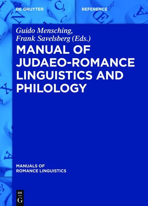 Produktbild: Manual of Judaeo-Romance Linguistics and Philology