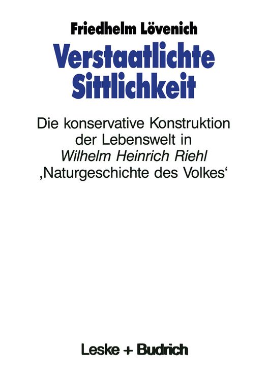 Produktbild: Verstaatlichte Sittlichkeit
