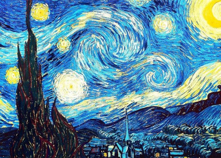 Produktbild: Brain Tree - Starry Night 1000 Pieces Jigsaw Puzzle for Adults: With Droplet Technology for Anti Glare & Soft Touch