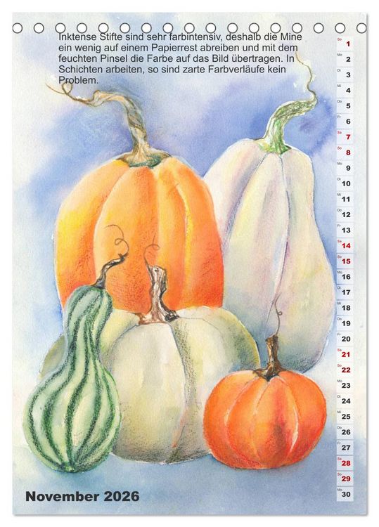 Produktbild: Mal mal mit Stiften (Tischkalender 2026 DIN A5 hoch), CALVENDO Monatskalender
