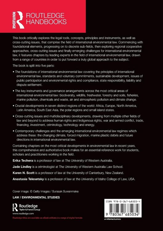 Produktbild: Routledge Handbook of International Environmental Law