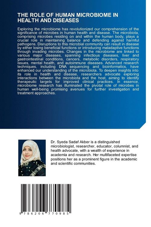 Produktbild: The Role Of Human Microbiome in Health and Diseases
