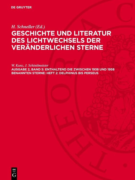 Produktbild: Enthaltend die zwischen 1938 und 1958 benannten Sterne: Heft 2: Delphinus bis Perseus