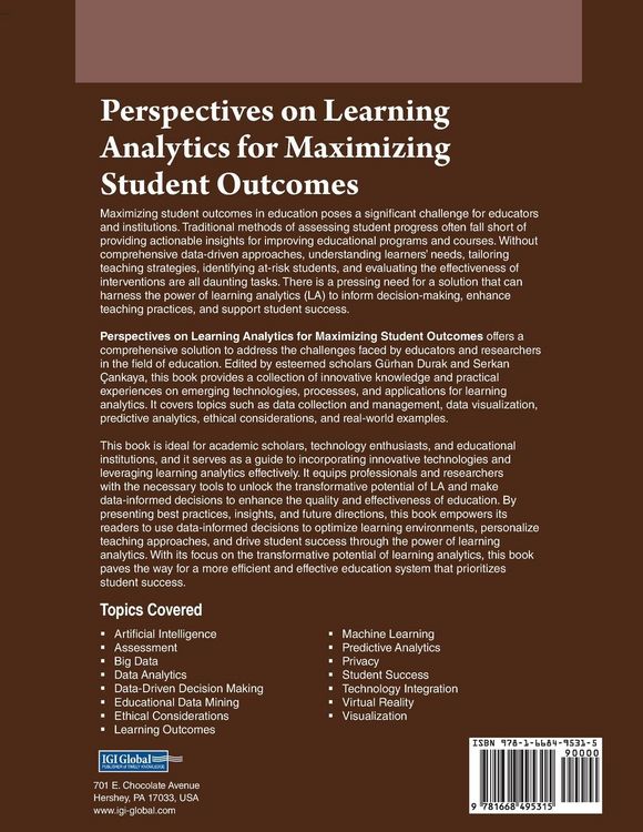 Produktbild: Perspectives on Learning Analytics for Maximizing Student Outcomes