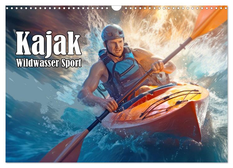Produktbild: Kayak Wildwasser Sport (Wandkalender 2026 DIN A3 quer), CALVENDO Monatskalender