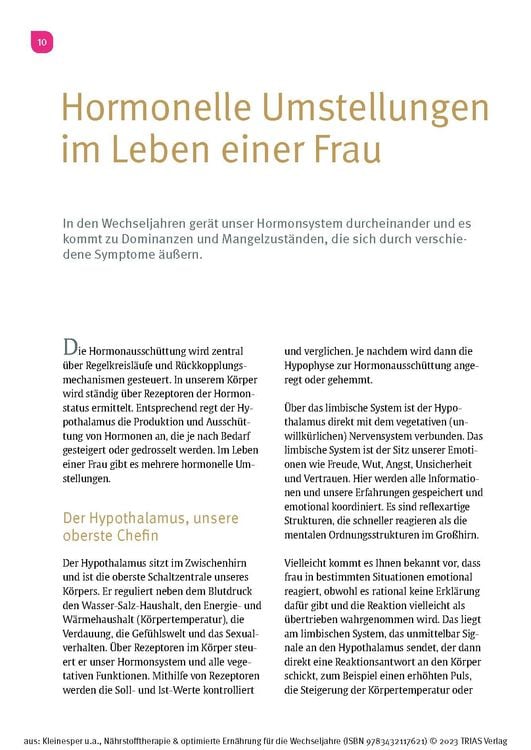 Nährstofftherapie & optimierte Ernährung für die Wechseljahre