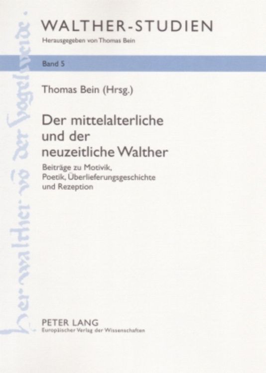 Produktbild: Der mittelalterliche und der neuzeitliche Walther