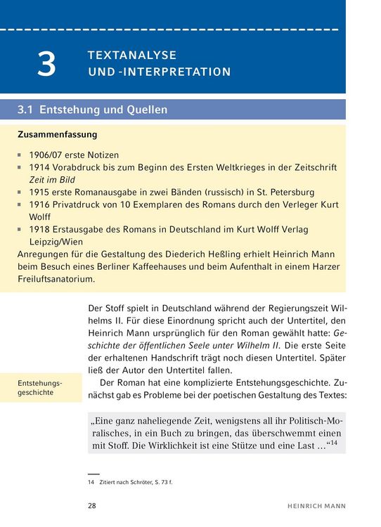 Produktbild: Der Untertan von Heinrich Mann - Textanalyse und Interpretation