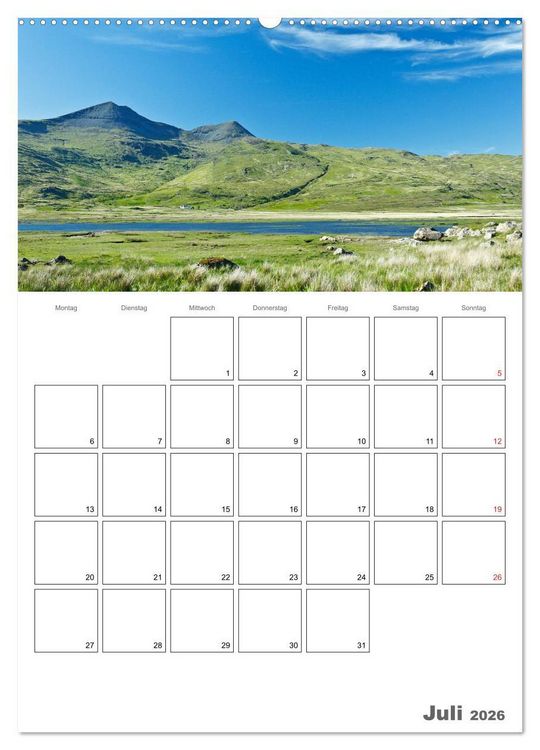 Produktbild: Schottland f&uuml;r Naturliebhaber (Wandkalender 2026 DIN A2 hoch), CALVENDO Monatskalender