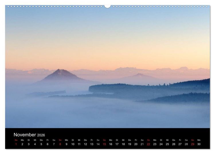 Produktbild: Vulkanlandschaft Hegau 2026 (hochwertiger Premium Wandkalender 2026 DIN A2 quer), Kunstdruck in Hochglanz