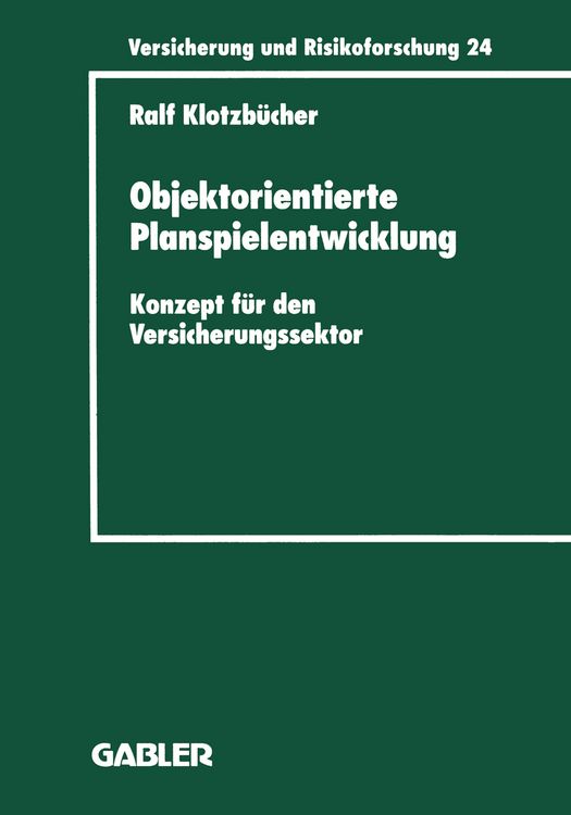 Produktbild: Objektorientierte Planspielentwicklung