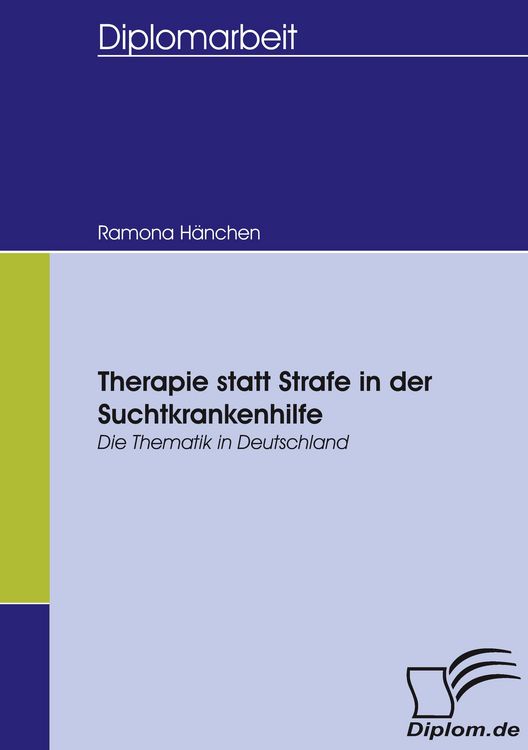 Produktbild: Therapie statt Strafe in der Suchtkrankenhilfe
