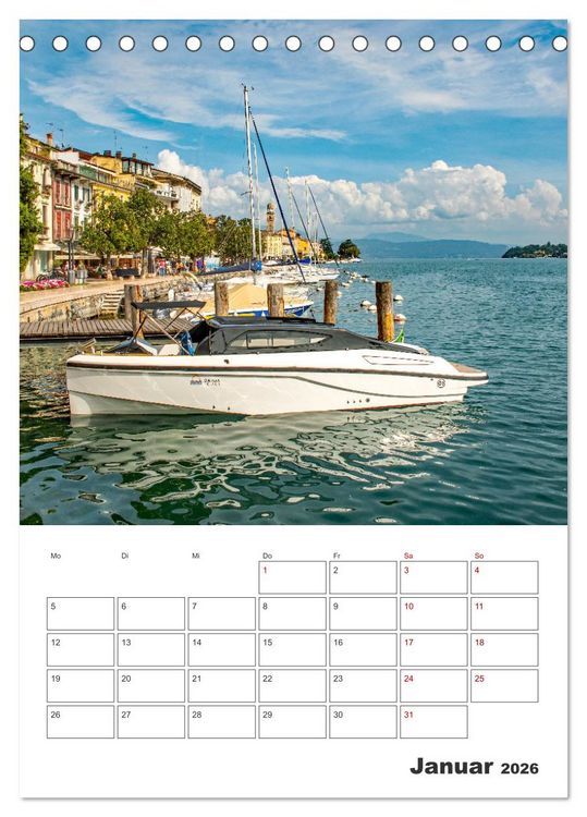Produktbild: Salo am Gardasee - Reiseplaner (Tischkalender 2026 DIN A5 hoch), CALVENDO Monatskalender